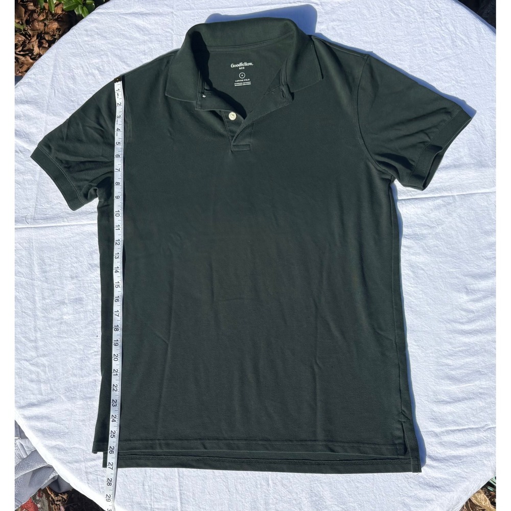 Goodfellow Co Loring Polo Shirt Men's Medium Dark Green Short Sleeve Classic Fit